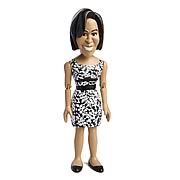 Michelle Obama (Black and White Dress) Action Figure